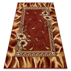 Tapis BCF MORAD TRIO Feuilles, fleurs classique - bordeaux