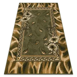 Tapis BCF Morad TRIO Feuilles, fleurs classique - vert olive
