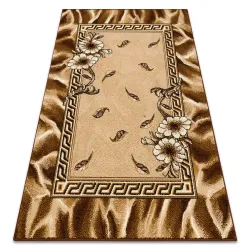 Tapis BCF Morad TRIO Feuilles, fleurs classique - or ancien