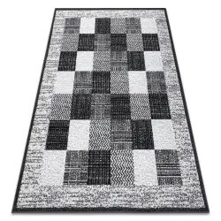 Tapis BCF Morad RAFIA Rectangles, géométrique - gris