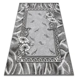 Tapis BCF Morad TRIO Feuilles, fleurs classique - gris