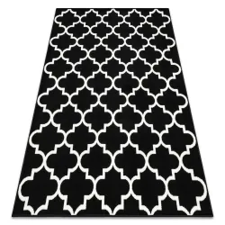 Tapis BCF Morad TRELIS Trèfle marocain - noir