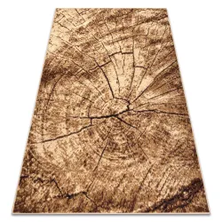 Tapis BCF Morad Pien tronc d'arbre bois - beige