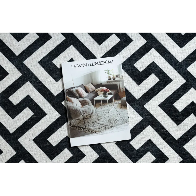 Tapis ANTIKA 122, idéal pour le salon, en ivoire et gris