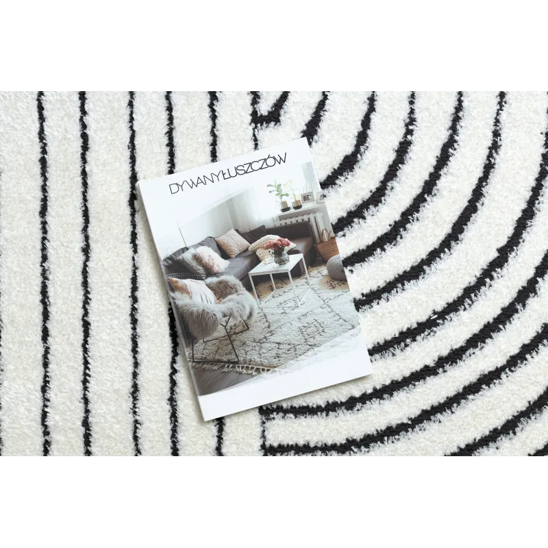 Tapis moderne avec motif géométrique, look élégant, parfait pour le salon