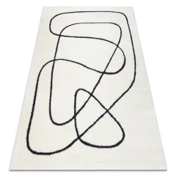Tapis moderne MODE 8377 abstraction crème / noir