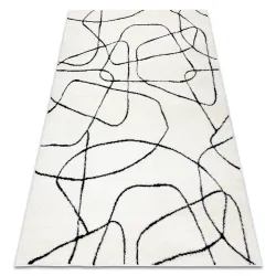 Tapis moderne MODE 8522 abstraction crème / noir