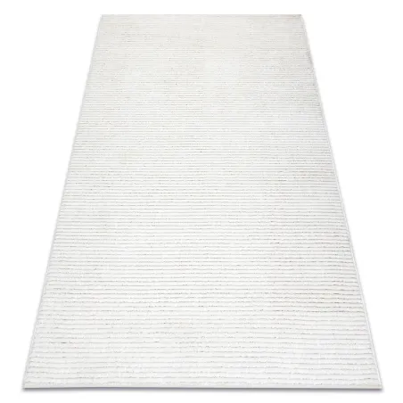 Tapis géométrique crème, idéal pour une décoration moderne