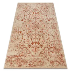 Tapis LEGEND 468 01 GB100 laine OSTA - Rosace, cadre exclusif crème / rouge