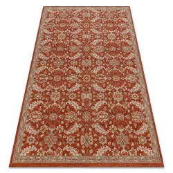 Tapis LEGEND 468 16 GB301 laine OSTA - Fleurs, cadre exclusif beige / rouge