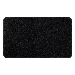 Tapis de salle de bain SYNERGY glamour, antidérapant, doux - lurex noir