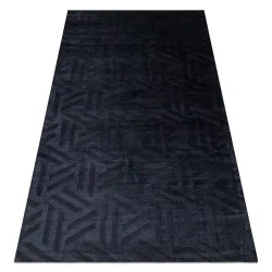 Tapis PEARL 51326E noir - Géométrique, exclusif, structuré