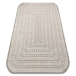 Tapis PEARL 53132B beige / crème - Géométrique, exclusif, structurel
