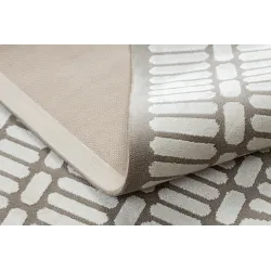 Dywan PEARL 53132B beż / krem - Geometryczny, ekskluzywny, strukturalny 