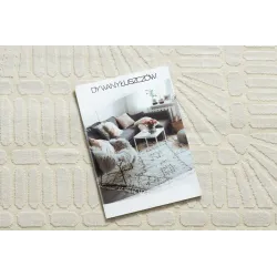 Dywan PEARL 53132A krem - Geometryczny, ekskluzywny, strukturalny 