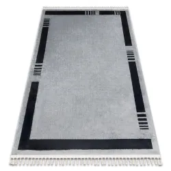 Tapis AMOUR 53113D gris - Encadrement, moderne, élégant