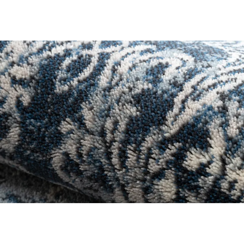 Tapis NAIN élégant, idéal pour des intérieurs sophistiqués en bleu foncé