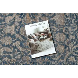 Tapis NAIN en beige et bleu, pour un intérieur élégant