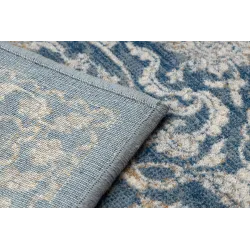 Tapis NAIN doux, vintage beige et bleu, parfait pour la chambre