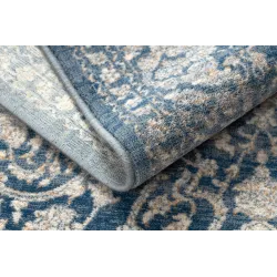 Tapis NAIN, vintage beige et bleu, idéal pour l'extérieur