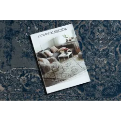 Tapis NAIN, bleu et beige, parfait pour le salon