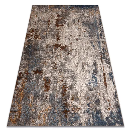 Tapis NAIN Ornement vintage 7700/51622 aux teintes beige et bleu foncé