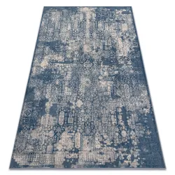 Tapis NAIN Ornement vintage 7591/51644 bleu foncé / beige