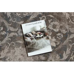 Tapis NAIN Ornement, vintage, avec motifs beiges et bleus, pour toute pièce