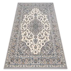 Tapis NAIN Ornement, cadre, 7335/51635 beige / bleu