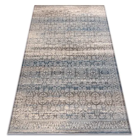 Tapis NAIN Ornement beige et bleu, tapis vintage élégant