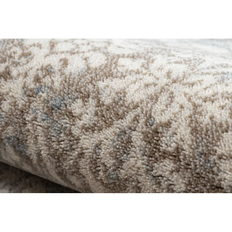 Tapis en laine pour la chambre d'enfant, élégant beige et bleu