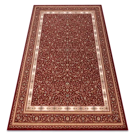 Tapis NAIN Ornement bordeaux et beige, une touche chic pour votre intérieur
