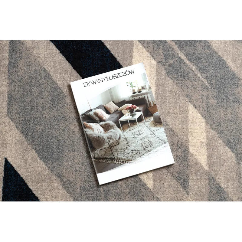 Tapis moderne en laine, motif géométrique, idéal pour le salon