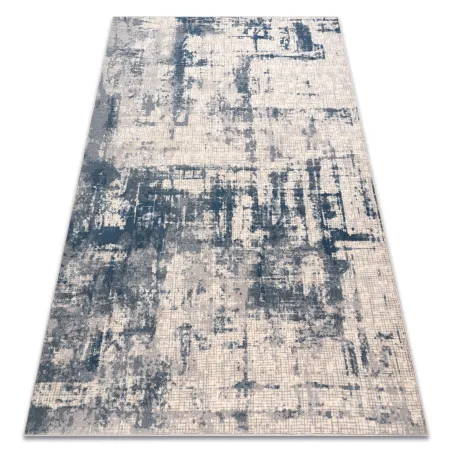 Tapis NAIN Abstraction en beige et bleu, tapis vintage élégant
