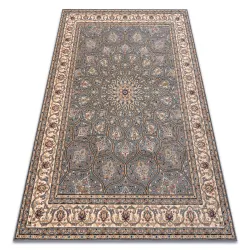 Tapis NAIN Rosette, cadre, 1180/51034 bleu / beige