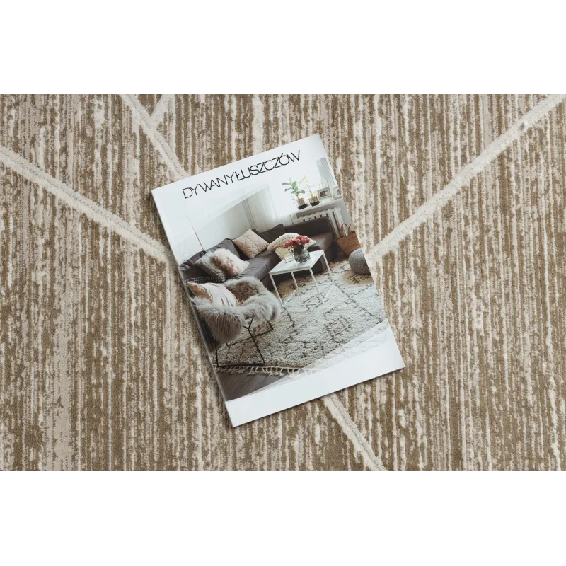 Tapis moderne DUKE 51557 beige, idéal pour les espaces de vie élégants