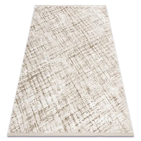 Tapis moderne DUKE 51550 beige, très doux, parfait pour le salon contemporain