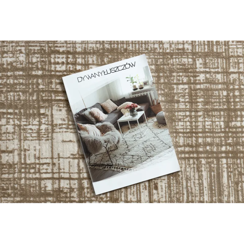 Tapis beige DUKE A0357, style vintage, parfait pour la décoration moderne