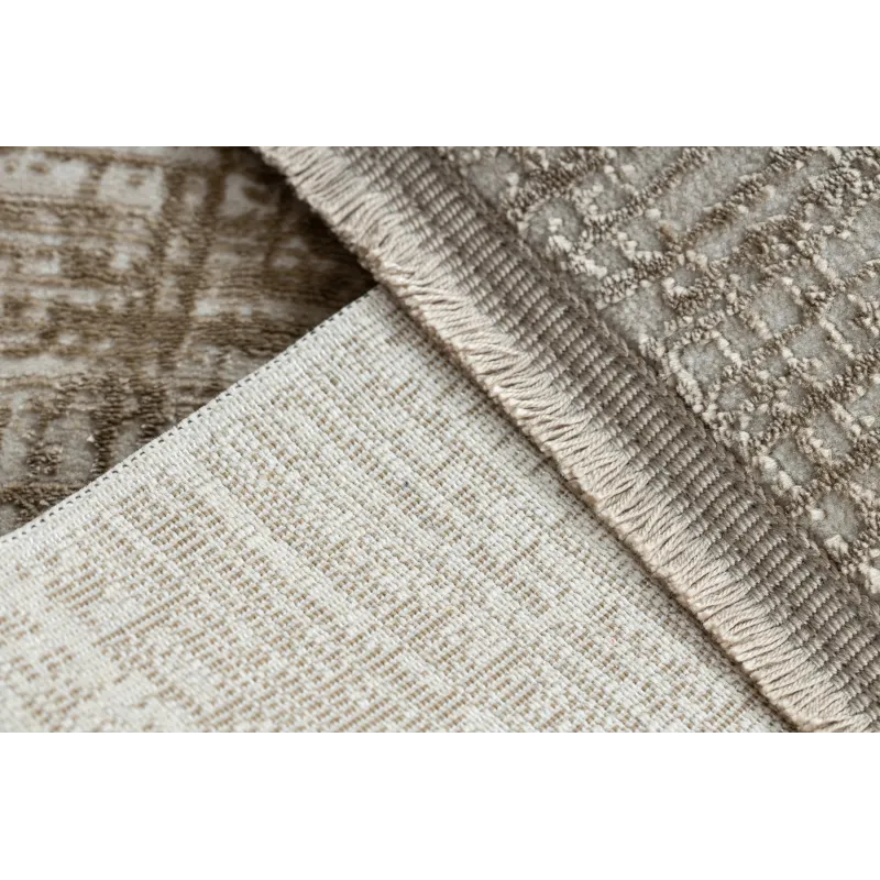 Tapis DUKE A0357 beige, doux et idéal pour le salon