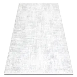 Tapis moderne DUKE A0357 crème - Vintage, structuré, très doux, franges