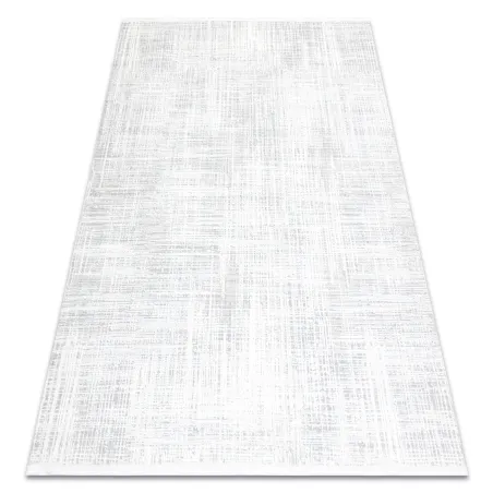 Tapis moderne DUKE A0357 crème, très doux et structuré avec des franges