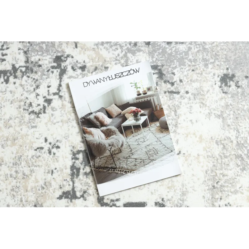 Tapis moderne DUKE 51378 crème et gris, parfait pour le salon