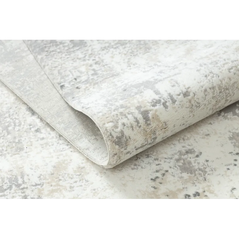 Tapis pour chambre à coucher DUKE 51378, crème et gris, élégant