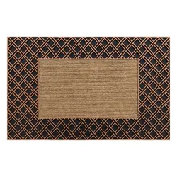 Paillasson BH 107 Grille antidérapant, extérieur, intérieur, sur caoutchouc - marron