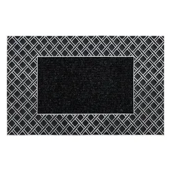 Paillasson BH 107 Grille antidérapant, extérieur, intérieur, sur caoutchouc - argent