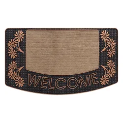 Tapis BH 224W Welcome, antidérapant, extérieur, intérieur, sur caoutchouc - marron