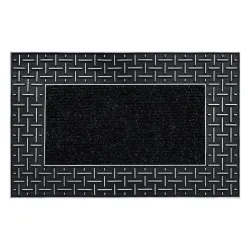 Paillasson BH 225 Kratka, antidérapant, extérieur, intérieur, sur caoutchouc - argent