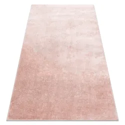 Tapis VISCO rose 8 moelleux, IMITATION FOURRURE LAPIN