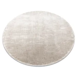Tapis VISCO Cercle argent 3 doux, IMITATION FOURRURE DE LAPIN