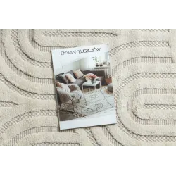 Tapis élégant en sisal blanc, parfait pour le salon
